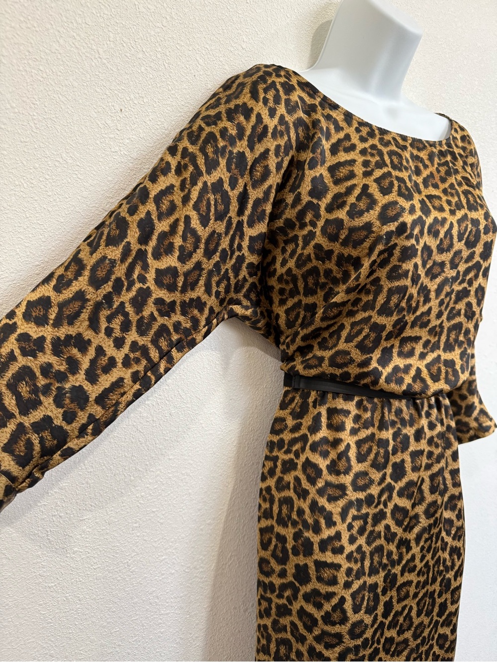 Michael Kors Leopard Print Mini Dress in Brown and Black - Picture 3 of 15